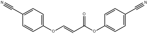 4-CYANOPHENYL (E)-3-(4-CYANOPHENOXY)-2-PROPENOATE Struktur