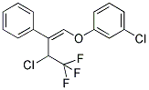 1-CHLORO-3-[(3-CHLORO-4,4,4-TRIFLUORO-2-PHENYLBUT-1-ENYL)OXY]BENZENE Struktur