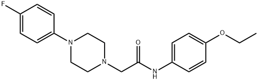 N-(4-ETHOXYPHENYL)-2-[4-(4-FLUOROPHENYL)PIPERAZINO]ACETAMIDE Struktur