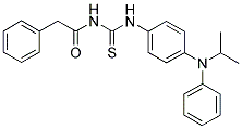 N-(((4-((ISOPROPYL)PHENYLAMINO)PHENYL)AMINO)THIOXOMETHYL)-2-PHENYLETHANAMIDE Struktur