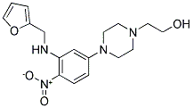 2-(4-(3-[(2-FURYLMETHYL)AMINO]-4-NITROPHENYL)PIPERAZIN-1-YL)ETHANOL Struktur