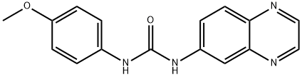 N-(4-METHOXYPHENYL)-N'-(6-QUINOXALINYL)UREA Struktur