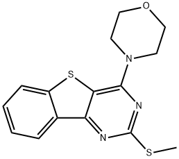 2-(METHYLSULFANYL)-4-MORPHOLINO[1]BENZOTHIENO[3,2-D]PYRIMIDINE Struktur