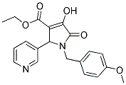 1-(4-METHOXYBENZYL)-3-HYDROXY-4-ETHOXYCARBONYL-5-(3-PYRIDYL)-3-PYRROLIN-2-ONE Struktur