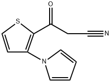 3-OXO-3-[3-(1H-PYRROL-1-YL)-2-THIENYL]PROPANENITRILE Struktur