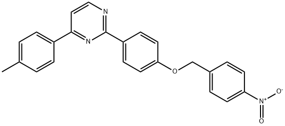 4-(4-METHYLPHENYL)-2-(4-[(4-NITROBENZYL)OXY]PHENYL)PYRIMIDINE Struktur