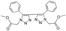 DIMETHYL 2,2'-(5,5'-DIPHENYL-4,4'-BI(1H-1,2,3-TRIAZOLE)-1,1'-DIYL)DIACETATE Struktur