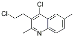 4-CHLORO-3-(2-CHLOROETHYL)-2,6-DIMETHYLQUINOLINE Struktur