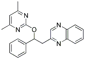 2-[2-((4,6-DIMETHYLPYRIMIDIN-2-YL)OXY)-2-PHENYLETHYL]QUINOXALINE Struktur