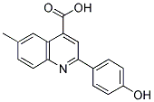 2-(4-HYDROXY-PHENYL)-6-METHYL-QUINOLINE-4-CARBOXYLIC ACID Struktur