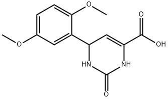 6-(2,5-DIMETHOXYPHENYL)-2-OXO-1,2,3,6-TETRAHYDRO-4-PYRIMIDINECARBOXYLIC ACID Struktur