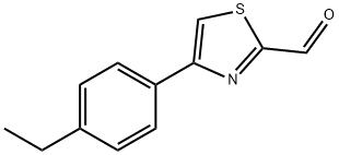 4-(4-ETHYLPHENYL)-1,3-THIAZOLE-2-CARBALDEHYDE Struktur