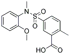 5-[(2-METHOXY-PHENYL)-METHYL-SULFAMOYL]-2-METHYL-BENZOIC ACID Struktur