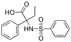 BENZENEACETIC ACID, ALPHA-ETHYL-ALPHA-[(PHENYLSULFONYL)AMINO]- Struktur