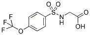 ([[4-(TRIFLUOROMETHOXY)PHENYL]SULFONYL]AMINO)ACETIC ACID Struktur