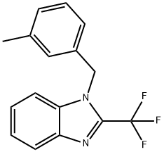 1-(3-METHYLBENZYL)-2-(TRIFLUOROMETHYL)-1H-1,3-BENZIMIDAZOLE Struktur