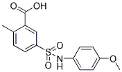 5-(4-METHOXY-PHENYLSULFAMOYL)-2-METHYL-BENZOIC ACID Struktur