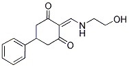 2-{[(2-HYDROXYETHYL)AMINO]METHYLENE}-5-PHENYLCYCLOHEXANE-1,3-DIONE Struktur