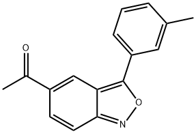 1-[3-(3-METHYLPHENYL)-2,1-BENZISOXAZOL-5-YL]-1-ETHANONE Struktur