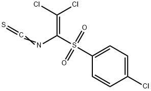 1-CHLORO-4-[(2,2-DICHLORO-1-ISOTHIOCYANATOVINYL)SULFONYL]BENZENE Struktur