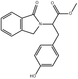 METHYL 3-(4-HYDROXYPHENYL)-2-(1-OXO-1,3-DIHYDRO-2H-ISOINDOL-2-YL)PROPANOATE Struktur