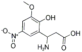 3-AMINO-3-(2-HYDROXY-3-METHOXY-5-NITRO-PHENYL)-PROPIONIC ACID Struktur