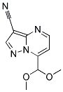 7-(DIMETHOXYMETHYL)PYRAZOLO[1,5-A]PYRIMIDINE-3-CARBONITRILE Struktur