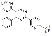 4-PHENYL-5-(PYRIMIDIN-4-YL)-2-(6-(TRIFLUOROMETHYL)PYRIDIN-3-YL)PYRIMIDINE Struktur