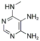 4-AMINO-6-(METHYLAMINO)PYRIMIDIN-5-YLAMINE Struktur