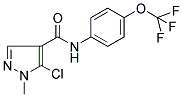 5-CHLORO-1-METHYL-N-[4-(TRIFLUOROMETHOXY)PHENYL]-1H-PYRAZOLE-4-CARBOXAMIDE Struktur