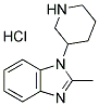 2-METHYL-1-(PIPERIDIN-3-YL)-1H-BENZO[D]IMIDAZOLE HYDROCHLORIDE Struktur