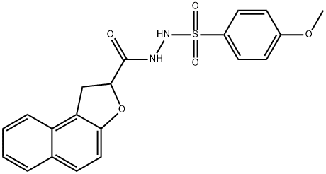 N'-(1,2-DIHYDRONAPHTHO[2,1-B]FURAN-2-YLCARBONYL)-4-METHOXYBENZENESULFONOHYDRAZIDE Struktur