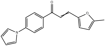 (E)-3-(5-METHYL-2-FURYL)-1-[4-(1H-PYRROL-1-YL)PHENYL]-2-PROPEN-1-ONE Struktur