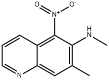 6-METHYLAMINO-7-METHYL-5-NITROQUINOLINE Struktur