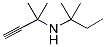 N-TERT-AMYL-1,1-DIMETHYLPROPARGYLAMINE Struktur