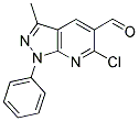 6-CHLORO-3-METHYL-1-PHENYL-1H-PYRAZOLO[3,4-B]PYRIDINE-5-CARBALDEHYDE Struktur