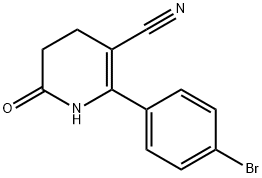 2-(4-BROMOPHENYL)-6-OXO-1,4,5,6-TETRAHYDRO-3-PYRIDINECARBONITRILE Struktur