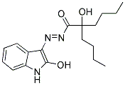 3-[(E)-(2-BUTYL-2-HYDROXYHEXANOYL)DIAZENYL]-1H-INDOL-2-OL Struktur