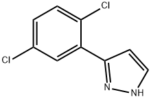 3-(2,5-DICHLORO-PHENYL)-1H-PYRAZOLE Struktur