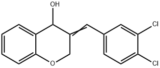 3-[(E)-(3,4-DICHLOROPHENYL)METHYLIDENE]-4-CHROMANOL Struktur