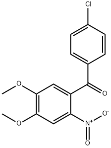 (4-CHLORO-PHENYL)-(4,5-DIMETHOXY-2-NITRO-PHENYL)-METHANONE Struktur