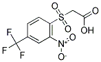 ([2-NITRO-4-(TRIFLUOROMETHYL)PHENYL]SULFONYL)ACETIC ACID Struktur