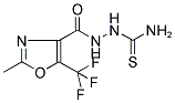 2-([2-METHYL-5-(TRIFLUOROMETHYL)-1,3-OXAZOL-4-YL]CARBONYL)HYDRAZINE-1-CARBOTHIOAMIDE Struktur