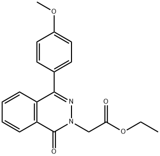 ETHYL 2-(4-(4-METHOXYPHENYL)-1-OXOPHTHALAZIN-2(1H)-YL)ACETATE Struktur