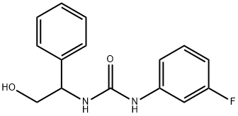 N-(3-FLUOROPHENYL)-N'-(2-HYDROXY-1-PHENYLETHYL)UREA Struktur