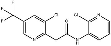 N-(2-CHLORO-3-PYRIDINYL)-2-[3-CHLORO-5-(TRIFLUOROMETHYL)-2-PYRIDINYL]ACETAMIDE Struktur