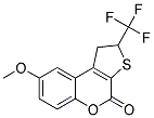 1,2-DIHYDRO-8-METHOXY-2-TRIFLUOROMETHYL-4H-THIENO-[2,3-C]-CHROMENE-4-ONE Struktur