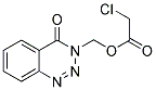 (4-OXO-1,2,3-BENZOTRIAZIN-3(4H)-YL)METHYL CHLOROACETATE Struktur