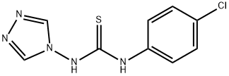 N-(4-CHLOROPHENYL)-N'-(4H-1,2,4-TRIAZOL-4-YL)THIOUREA Struktur