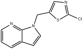 1-[(2-CHLORO-1,3-THIAZOL-5-YL)METHYL]-1H-PYRROLO[2,3-B]PYRIDINE Struktur